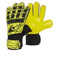 Leopard GK Gloves BLK/YEL 9 Keeperhansker med Flat Cut