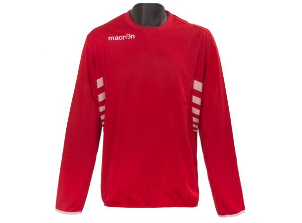 Macron Custom Felpa Genser RED XXS Treningsgenser med fine detaljer 